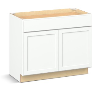 Reliabilt Parkstone II Reliabilt Parkstone II Brilliant White Vanity Cabinet, 42-in, 2 Doors, 1 Drawer - 641156 | Lowe's Pro Supply